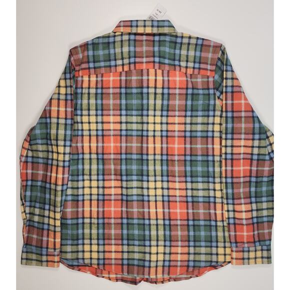 L.L.Bean Plaid Flannel Shirt Relaxed Fit Cotton Multicolor Outdoor Women's L - Picture 10 of 10
